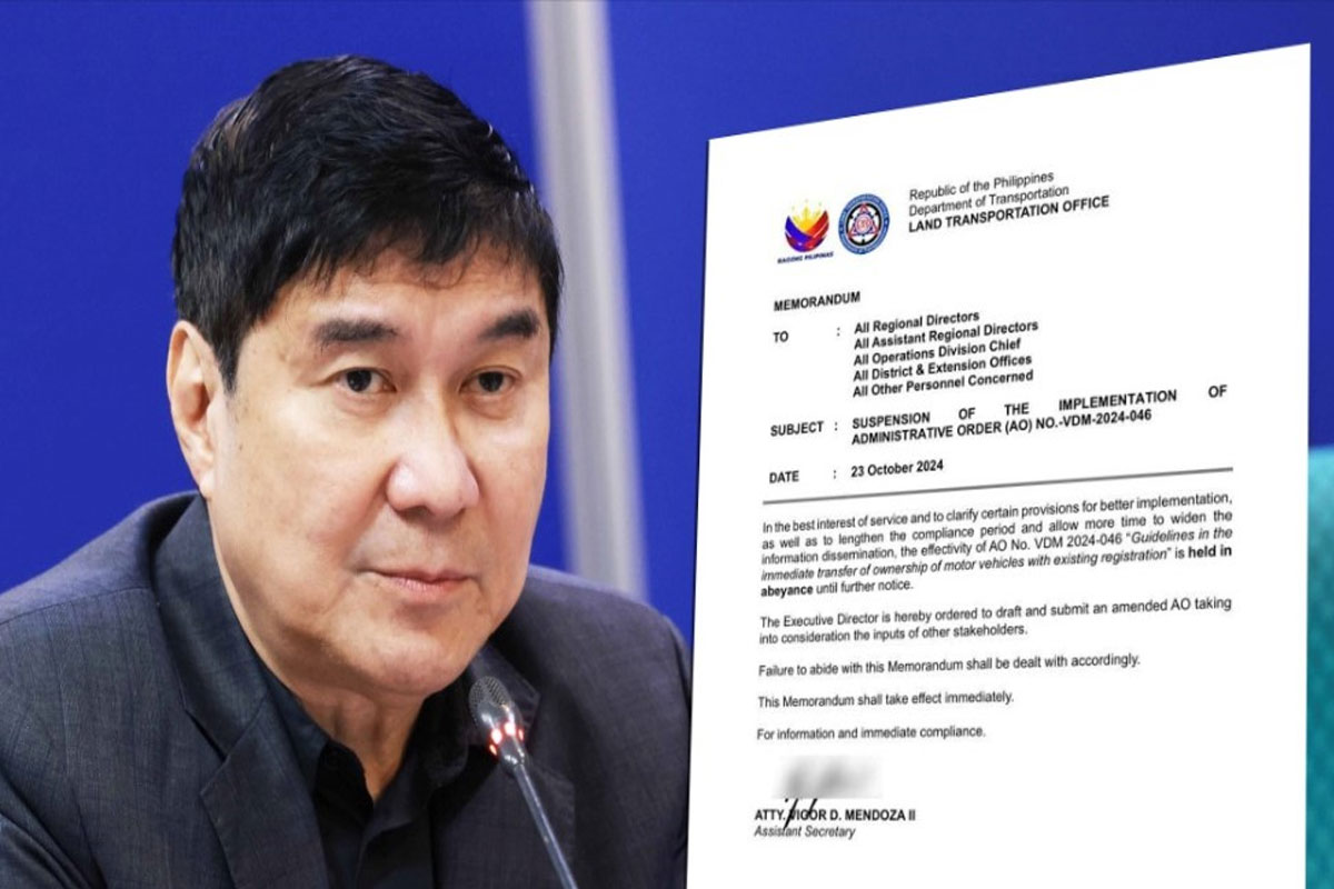 LTO sinunod payo ni Tulfo ukol sa AO - Journalnews